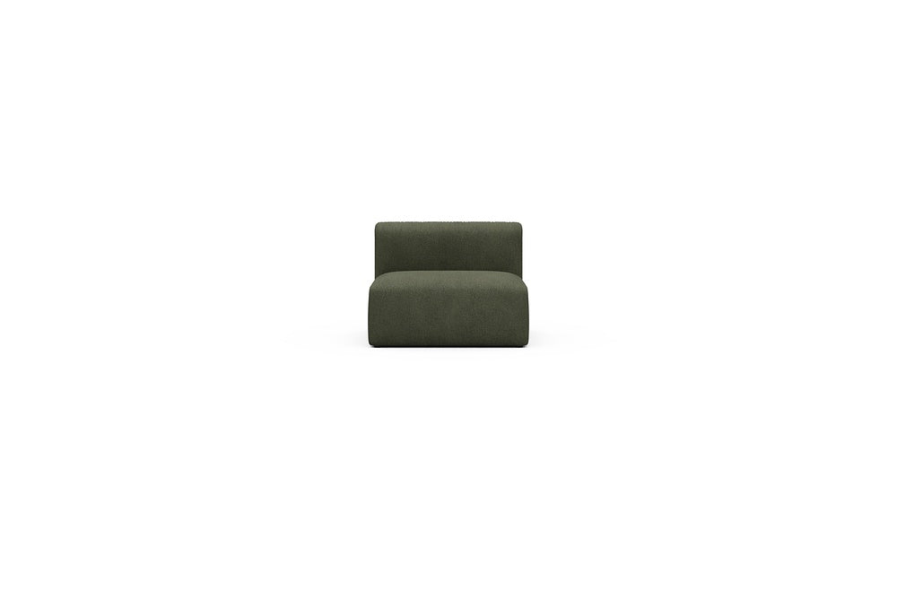Rund Casual Modular Sofa - Configurations 1 - 97E - 96 x 97 cm - 1,5 Seater - 535 Bouclé Forest Green