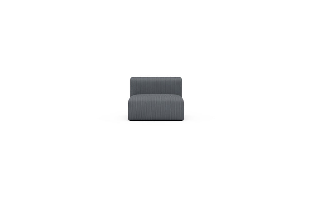 Rund Casual Modular Sofa - Configurations 1 - 97E - 96 x 97 cm - 1,5 Seater - 592 Corduroy Silvermist