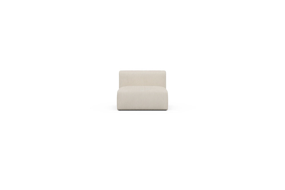 Rund Casual Modular Sofa - Configurations 1 - 97E - 96 x 97 cm - 1,5 Seater - 594 Corduroy Ivory