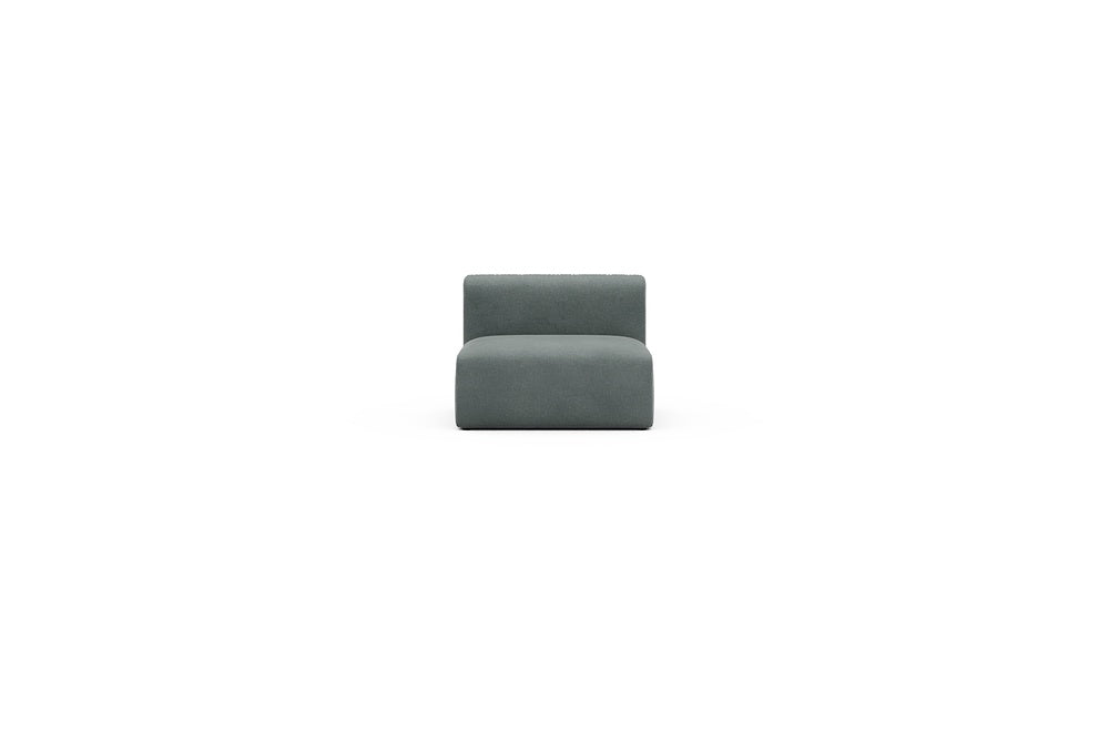 Rund Casual Modular Sofa - Configurations 1 - 97E - 96 x 97 cm - 1,5 Seater - 812 Smooth Smooth Silver Grey