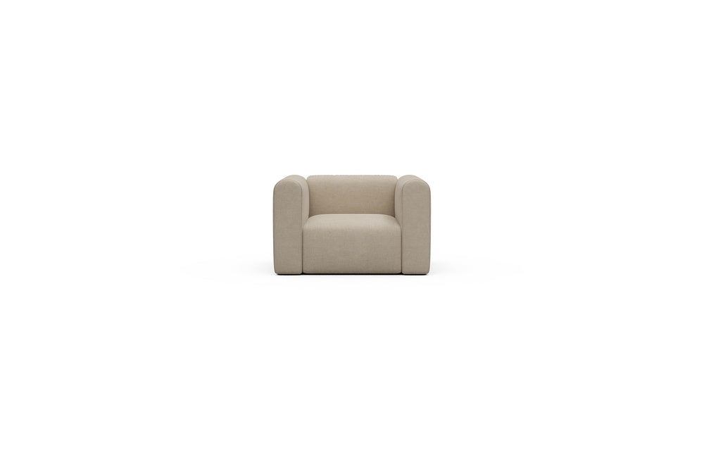 Rund Casual Modular Sofa - Configurations 2 - A1H - 123 x 97 cm - 1.5 Seater - 410 Esina Almond Beige