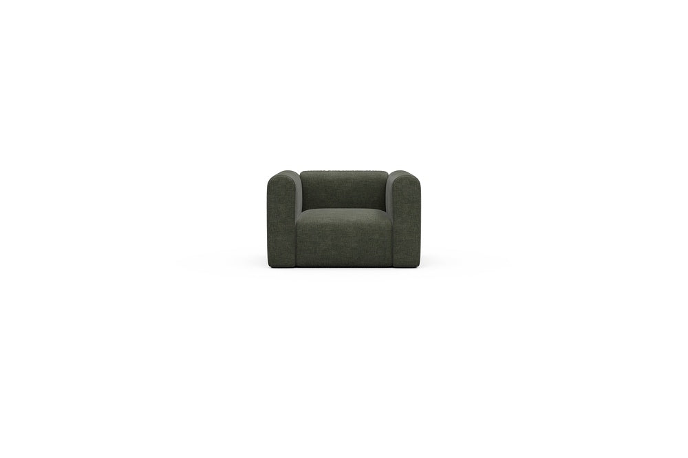 Rund Casual Modular Sofa - Configurations 2 - A1H - 123 x 97 cm - 1.5 Seater - 413 Esina Olive Green