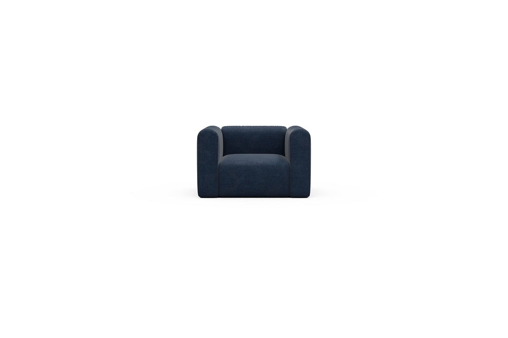 Rund Casual Modular Sofa - Configurations 2 - A1H - 123 x 97 cm - 1.5 Seater - 414 Esina Indigo Blue