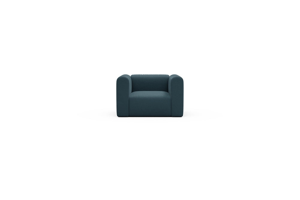 Rund Casual Modular Sofa - Configurations 2 - A1H - 123 x 97 cm - 1.5 Seater - 443 Satya Deep Blue