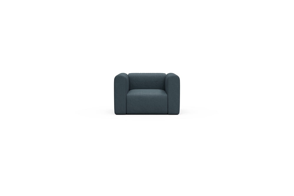 Rund Casual Modular Sofa - Configurations 2 - A1H - 123 x 97 cm - 1.5 Seater - 489 Denari Royal Blue
