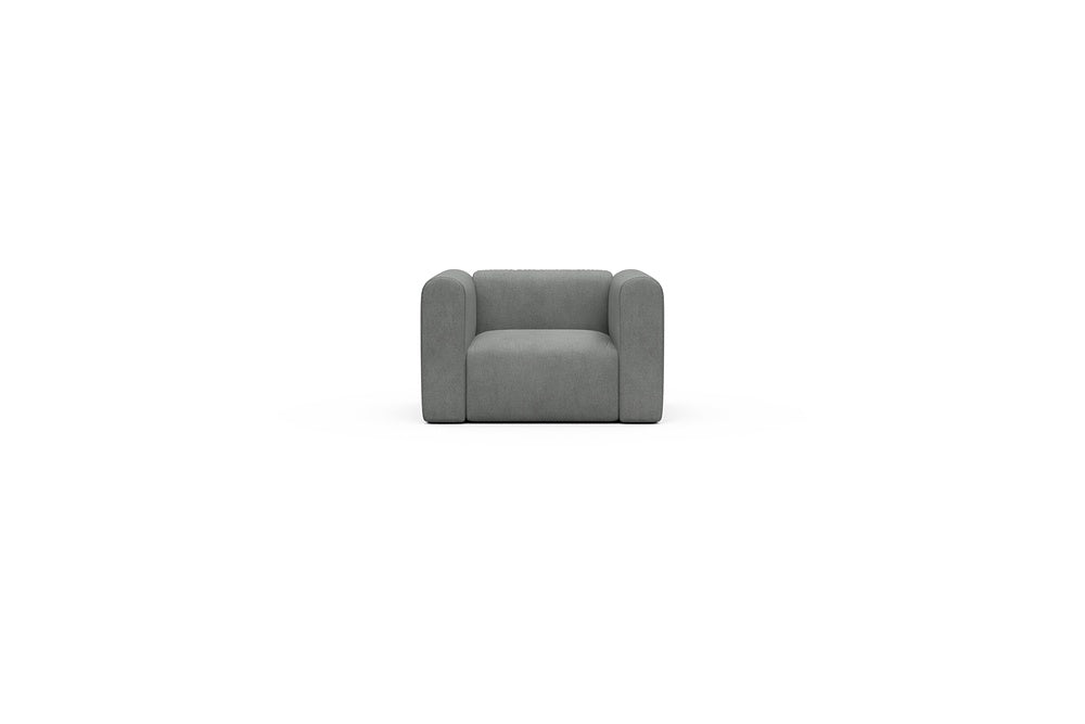 Rund Casual Modular Sofa - Configurations 2 - A1H - 123 x 97 cm - 1.5 Seater - 533 Bouclé Ash Grey