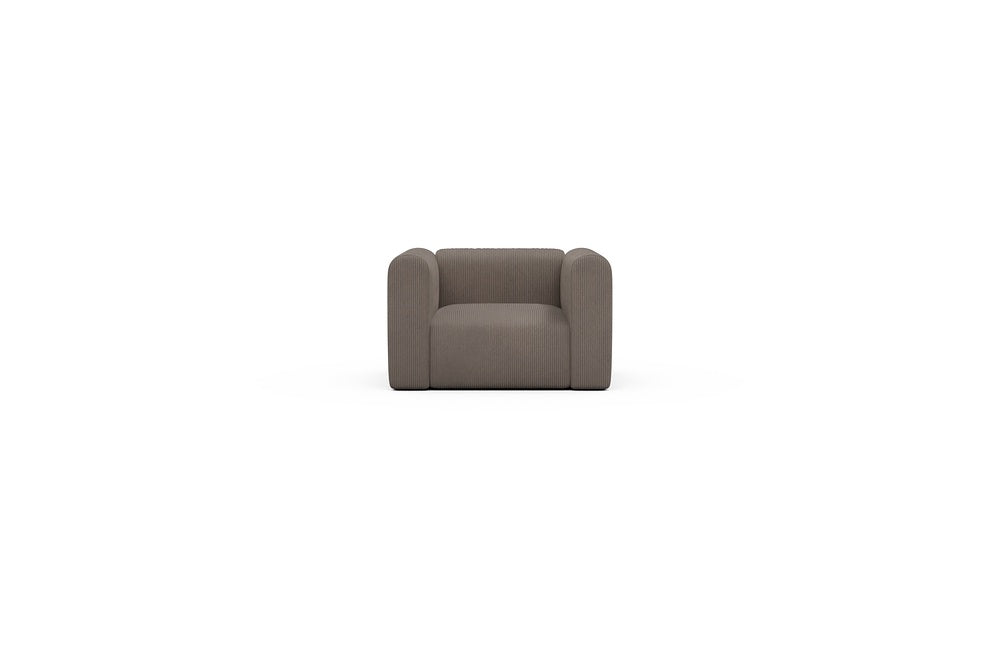 Rund Casual Modular Sofa - Configurations 2 - A1H - 123 x 97 cm - 1.5 Seater - 596 Corduroy Mocha