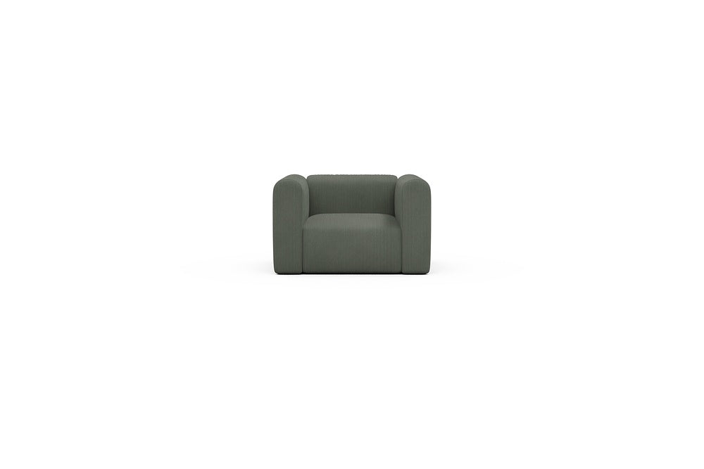 Rund Casual Modular Sofa - Configurations 2 - A1H - 123 x 97 cm - 1.5 Seater - 598 Corduroy Sage