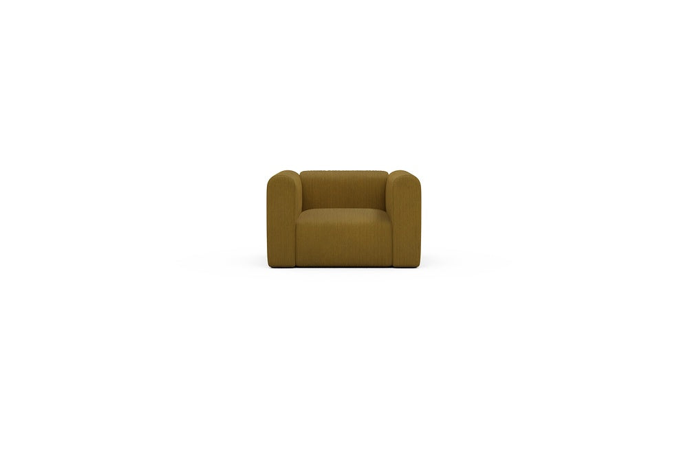 Rund Casual Modular Sofa - Configurations 2 - A1H - 123 x 97 cm - 1.5 Seater - 601 Corduroy Ochre