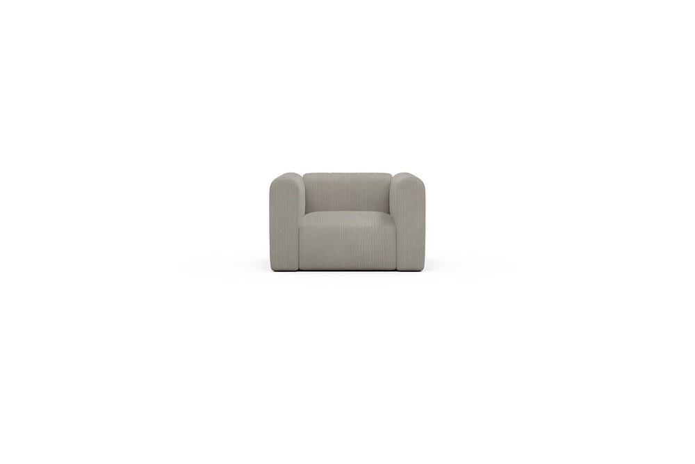 Rund Casual Modular Sofa - Configurations 2 - A1H - 123 x 97 cm - 1.5 Seater - 603 Corduroy Beige