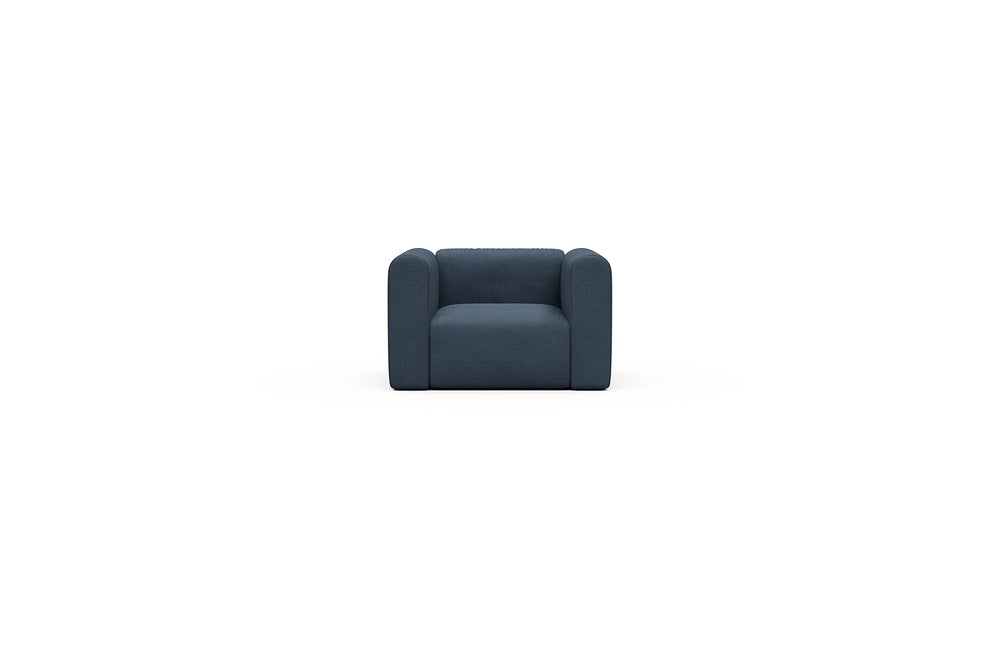 Rund Casual Modular Sofa - Configurations 2 - A1H - 123 x 97 cm - 1.5 Seater - 768 Cura Oxford Blue