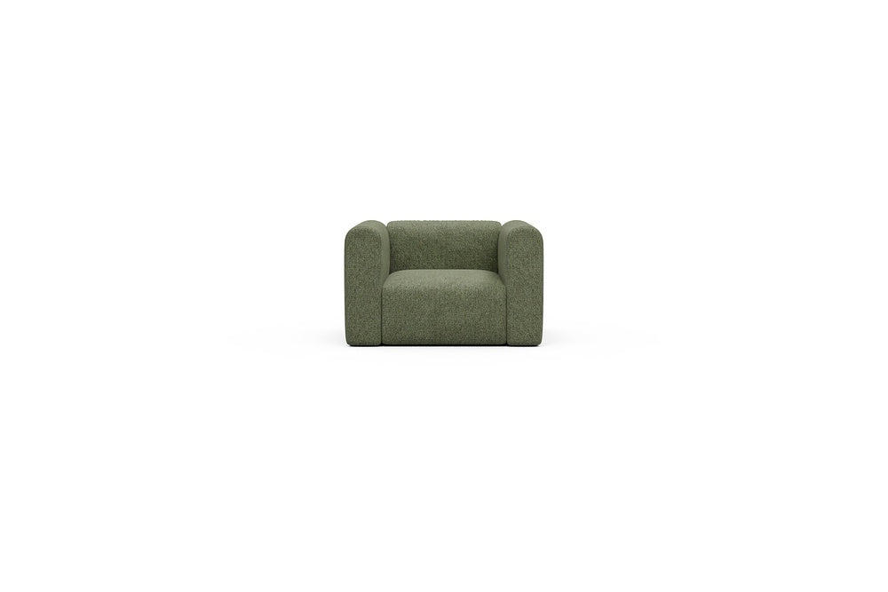 Rund Casual Modular Sofa - Configurations 2 - A1H - 123 x 97 cm - 1.5 Seater - 775 Carreno Vivid Green