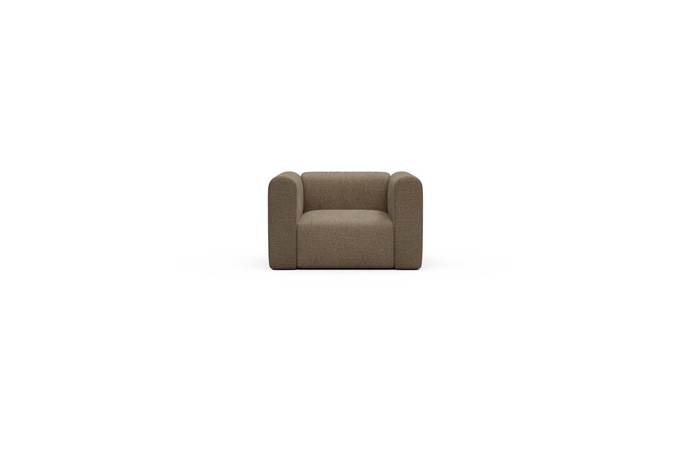 Rund Casual Modular Sofa - Configurations 2 - A1H - 123 x 97 cm - 1.5 Seater - 817 Aivi Khaki Brown