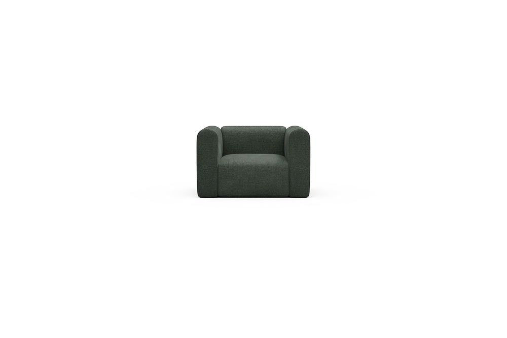 Rund Casual Modular Sofa - Configurations 2 - A1H - 123 x 97 cm - 1.5 Seater - 818 Aivi Pine Green