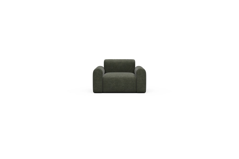 Rund Casual Modular Sofa - Configurations 2 - A1L - 146 x 97 cm - 1.5 Seater - 413 Esina Olive Green