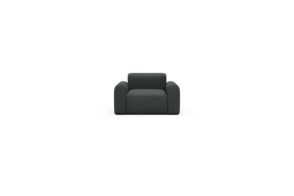 Rund Casual Modular Sofa - Configurations 2 - A1L - 146 x 97 cm - 1.5 Seater - 529 Bouclé Charcoal