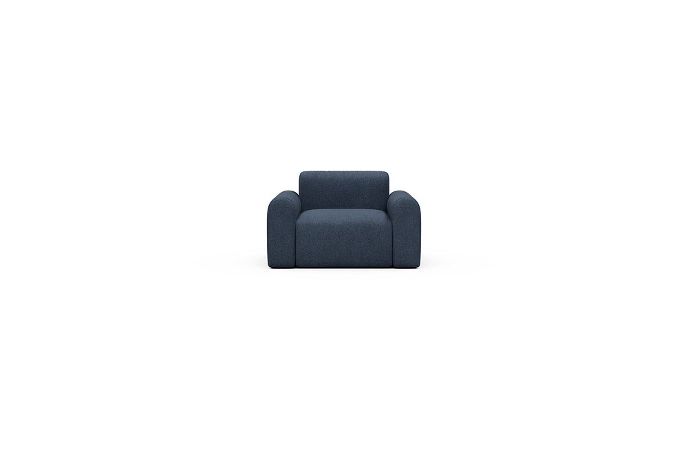 Rund Casual Modular Sofa - Configurations 2 - A1L - 146 x 97 cm - 1.5 Seater - 537 Bouclé Blue