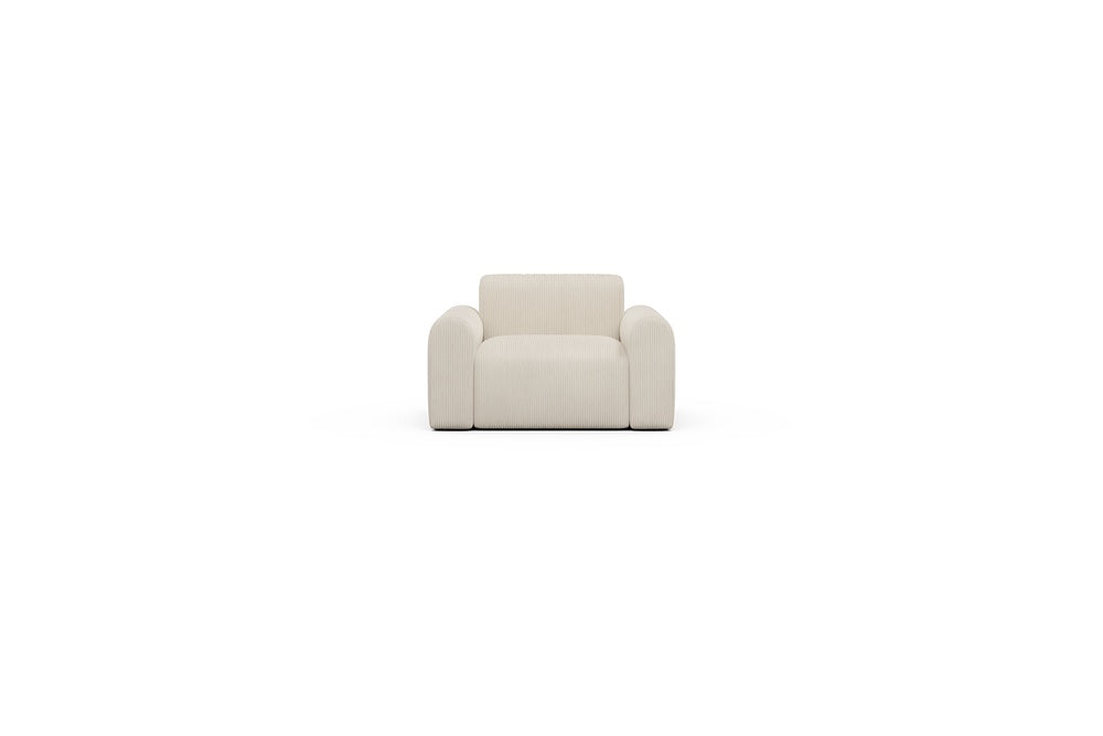 Rund Casual Modular Sofa - Configurations 2 - A1L - 146 x 97 cm - 1.5 Seater - 594 Corduroy Ivory