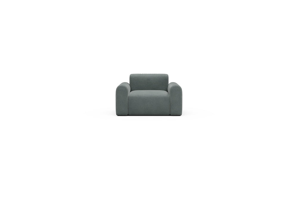 Rund Casual Modular Sofa - Configurations 2 - A1L - 146 x 97 cm - 1.5 Seater - 812 Smooth Smooth Silver Grey