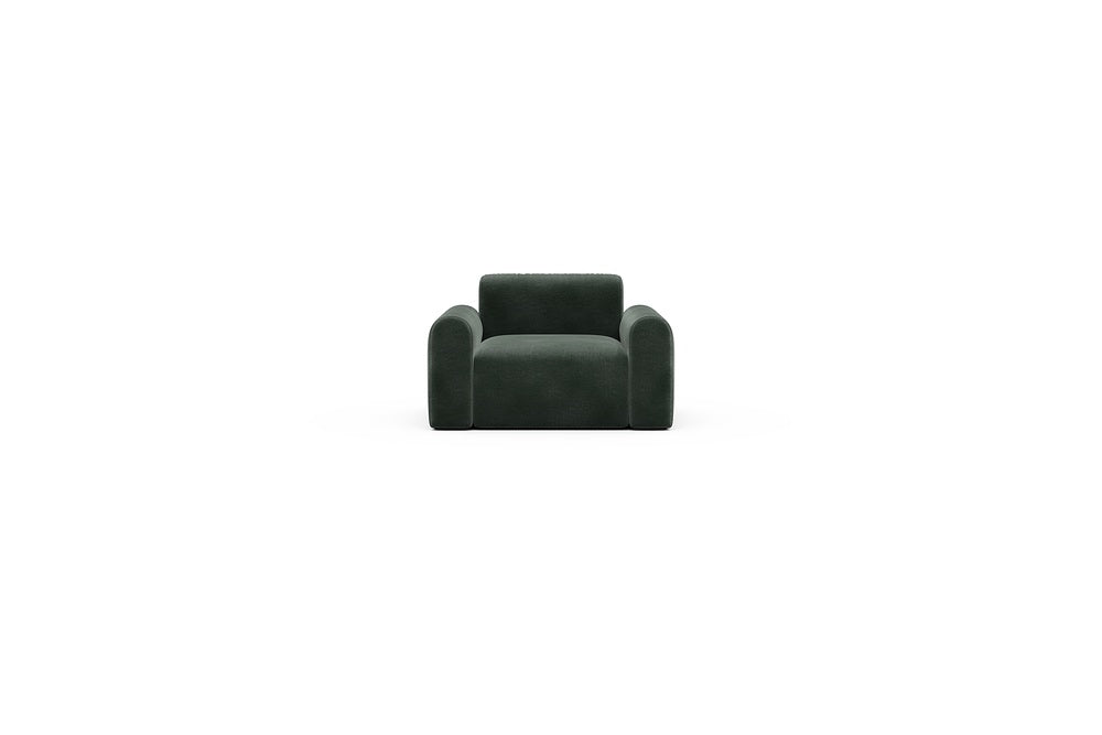 Rund Casual Modular Sofa - Configurations 2 - A1L - 146 x 97 cm - 1.5 Seater - 814 Smooth Laural Green