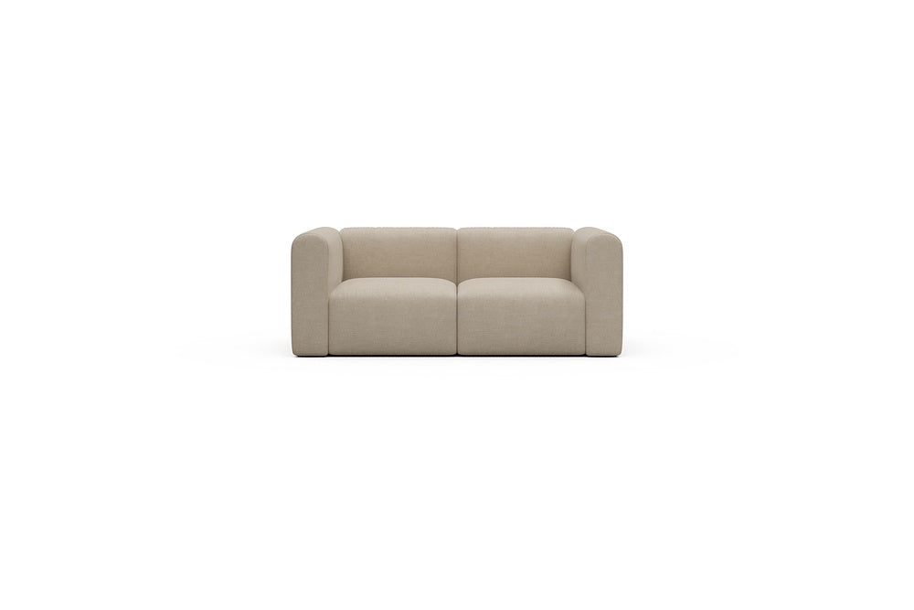 Rund Casual Modular Sofa - Configurations 1 - A2H - 194 x 97 cm - 2 Seater - 410 Esina Almond Beige
