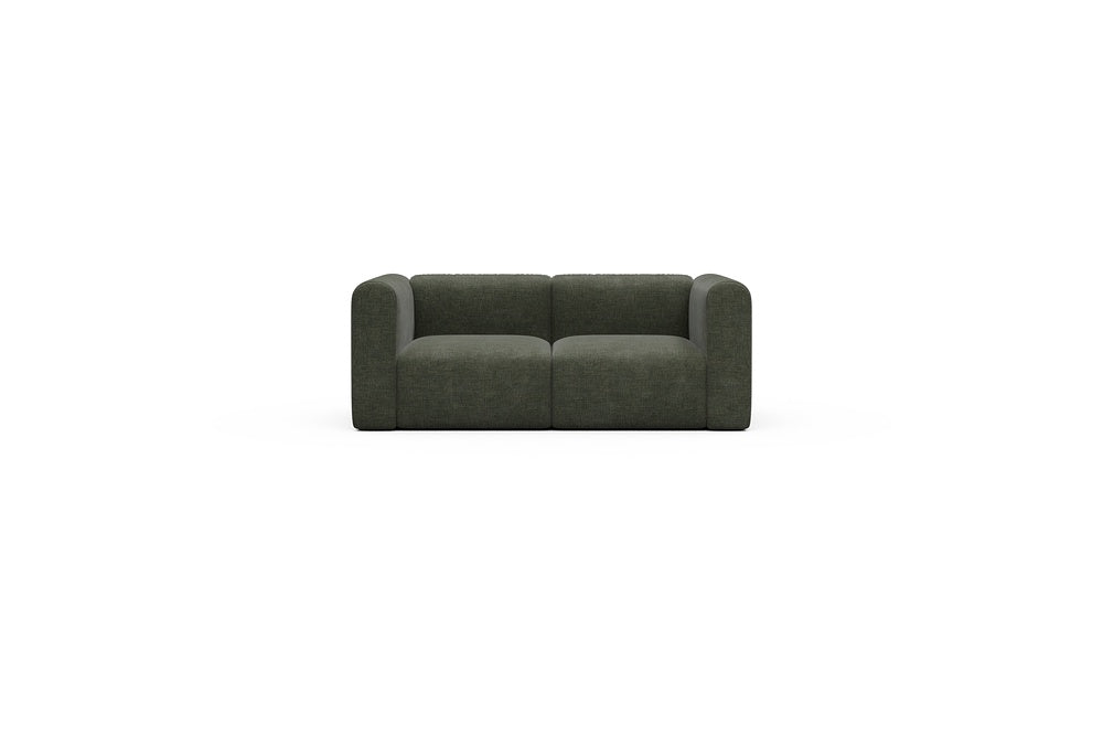 Rund Casual Modular Sofa - Configurations 1 - A2H - 194 x 97 cm - 2 Seater - 413 Esina Olive Green