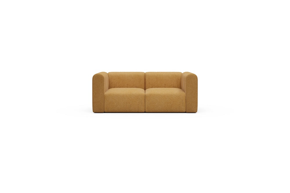 Rund Casual Modular Sofa - Configurations 1 - A2H - 194 x 97 cm - 2 Seater - 497 Casone Warm Yellow
