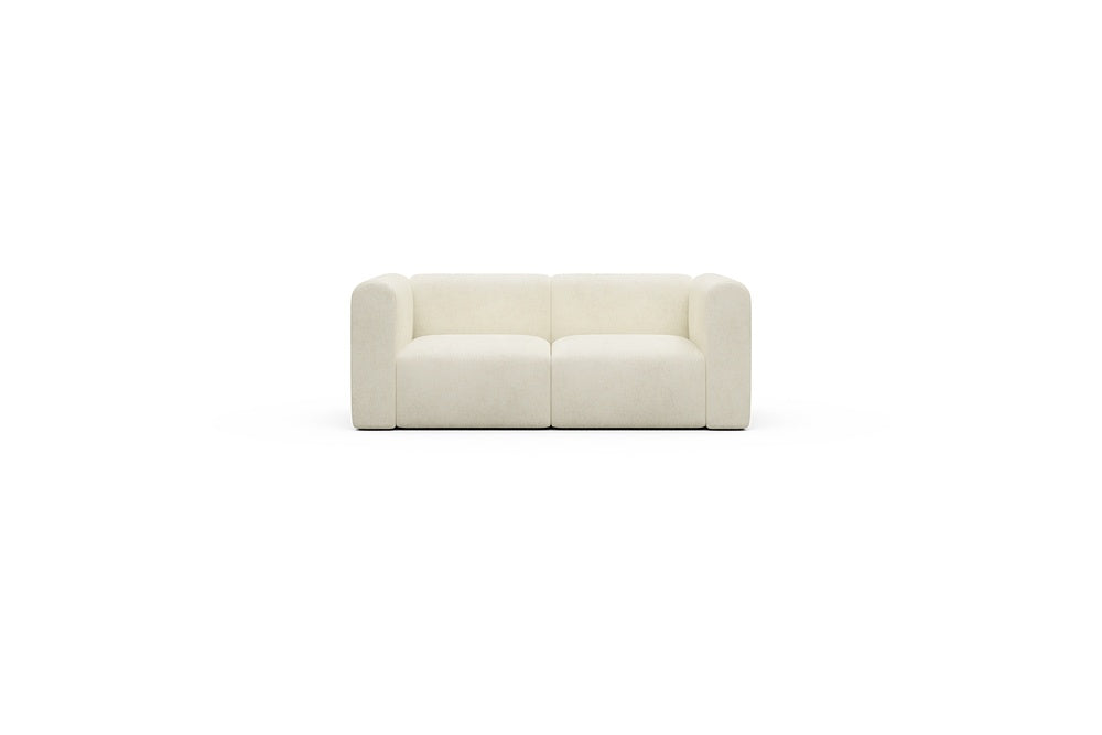 Rund Casual Modular Sofa - Configurations 1 - A2H - 194 x 97 cm - 2 Seater - 531 Bouclé Off White