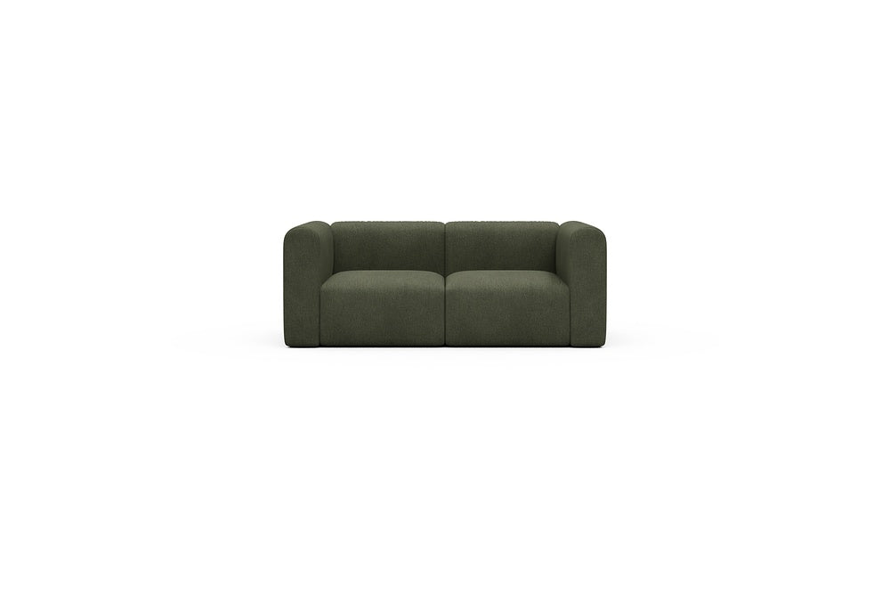 Rund Casual Modular Sofa - Configurations 1 - A2H - 194 x 97 cm - 2 Seater - 535 Bouclé Forest Green