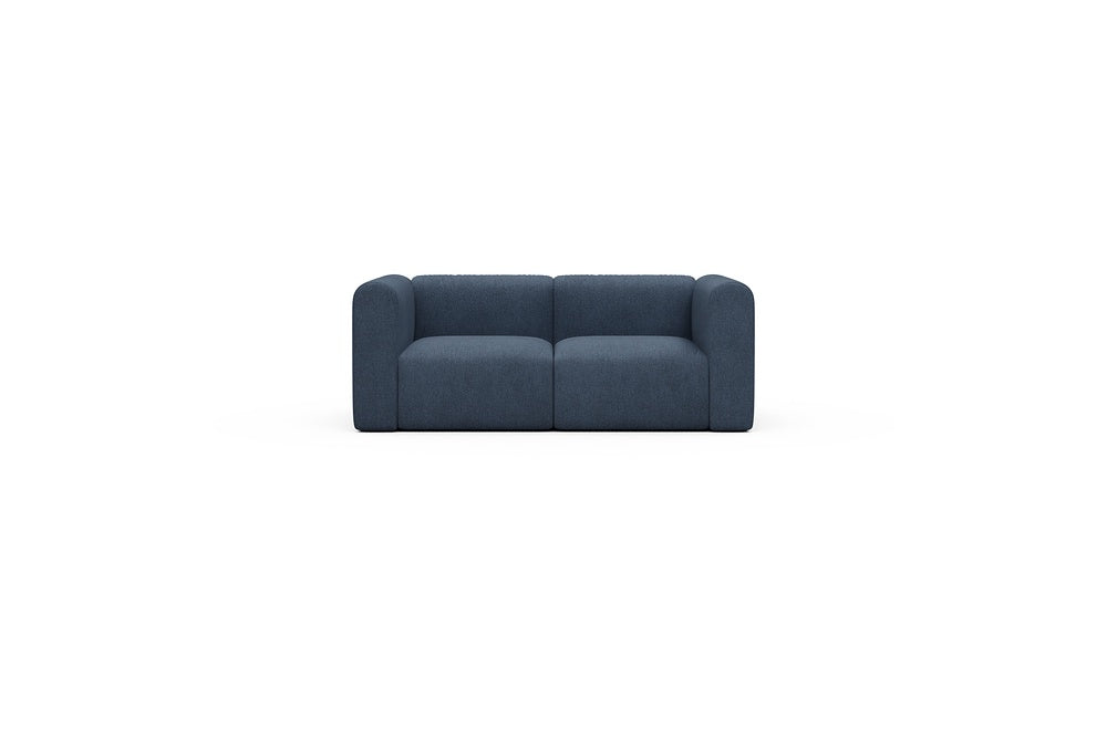 Rund Casual Modular Sofa - Configurations 1 - A2H - 194 x 97 cm - 2 Seater - 537 Bouclé Blue