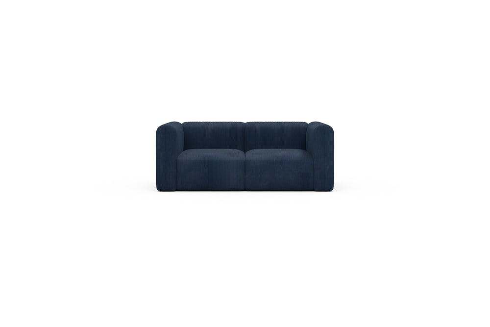 Rund Casual Modular Sofa - Configurations 1 - A2H - 194 x 97 cm - 2 Seater - 591 Corduroy Midnight-Blue