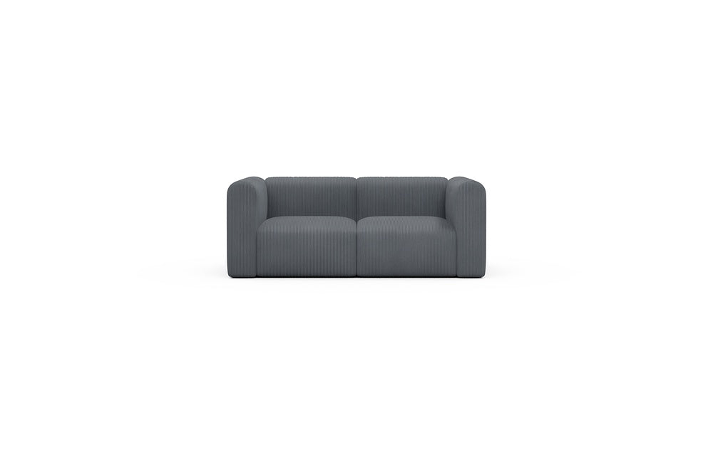 Rund Casual Modular Sofa - Configurations 1 - A2H - 194 x 97 cm - 2 Seater - 592 Corduroy Silvermist
