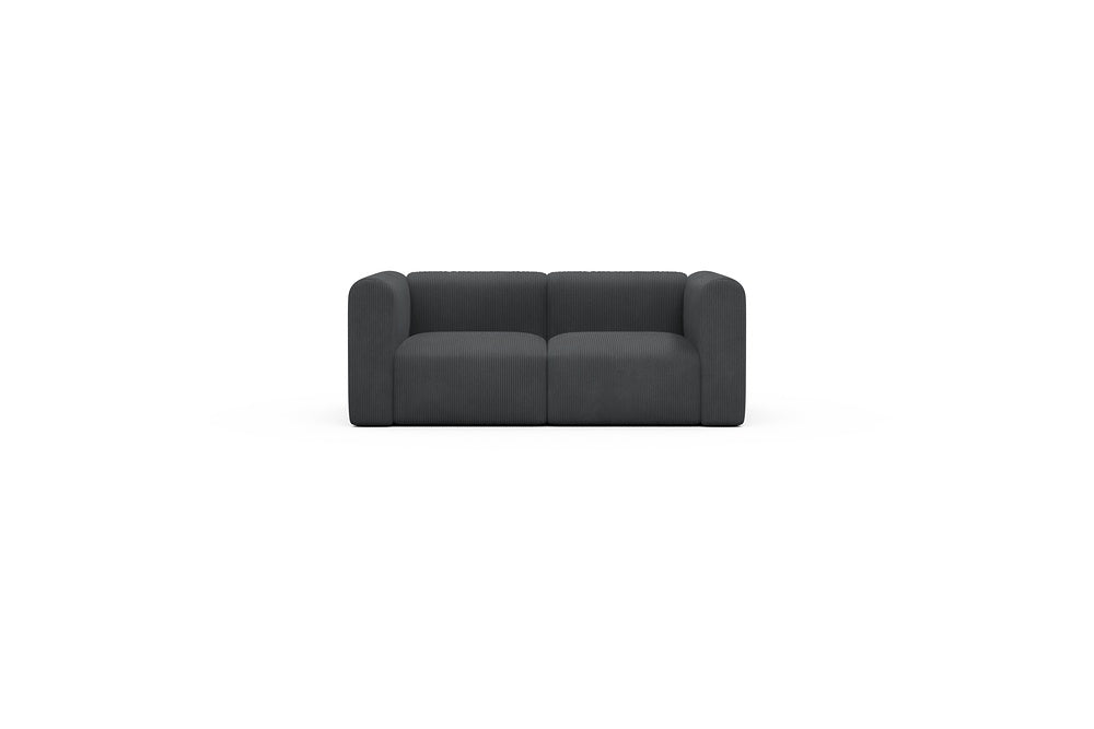 Rund Casual Modular Sofa - Configurations 1 - A2H - 194 x 97 cm - 2 Seater - 593 Corduroy Graphite