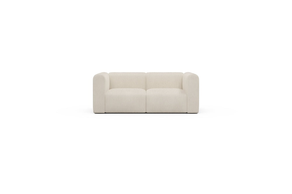 Rund Casual Modular Sofa - Configurations 1 - A2H - 194 x 97 cm - 2 Seater - 594 Corduroy Ivory
