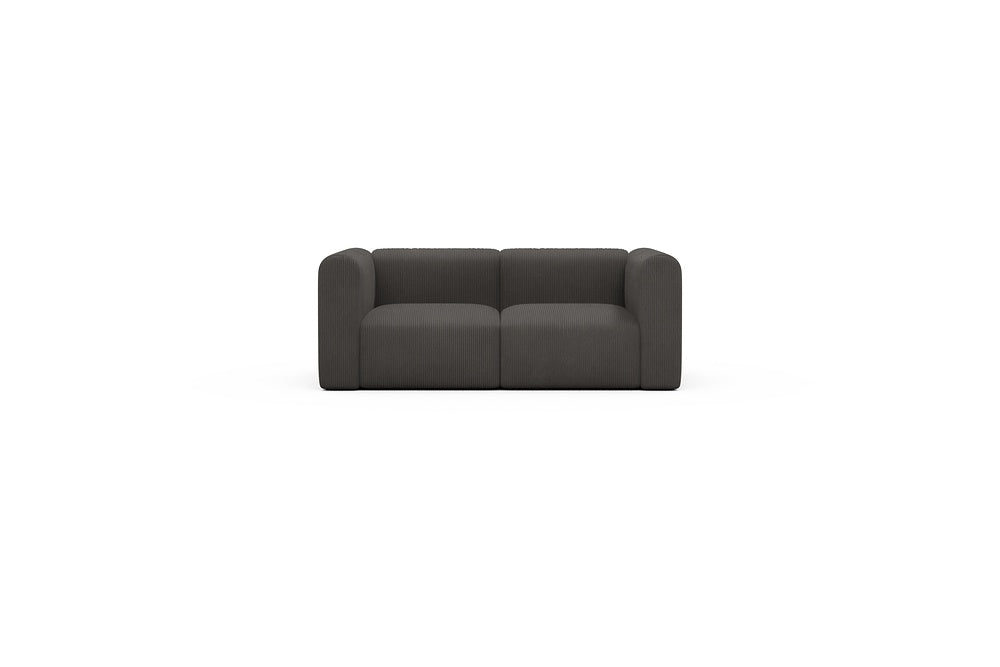 Rund Casual Modular Sofa - Configurations 1 - A2H - 194 x 97 cm - 2 Seater - 597 Corduroy Charcoal