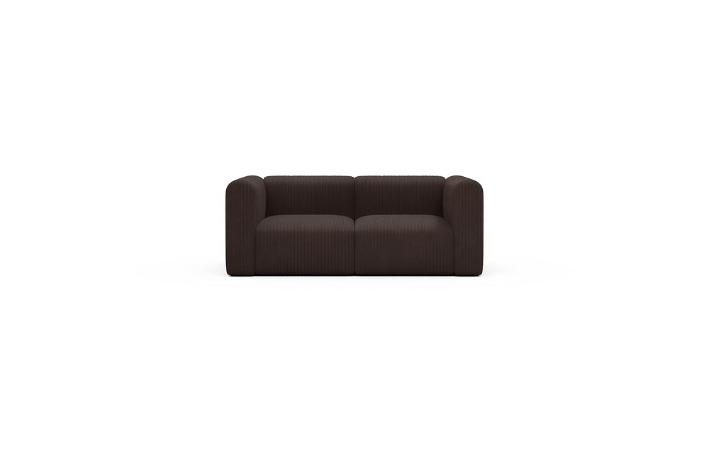 Rund Casual Modular Sofa - Configurations 1 - A2H - 194 x 97 cm - 2 Seater - 600 Corduroy Cocoa