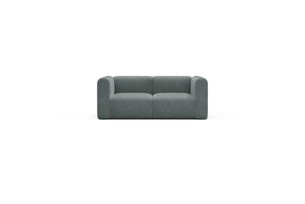 Rund Casual Modular Sofa - Configurations 1 - A2H - 194 x 97 cm - 2 Seater - 812 Smooth Smooth Silver Grey