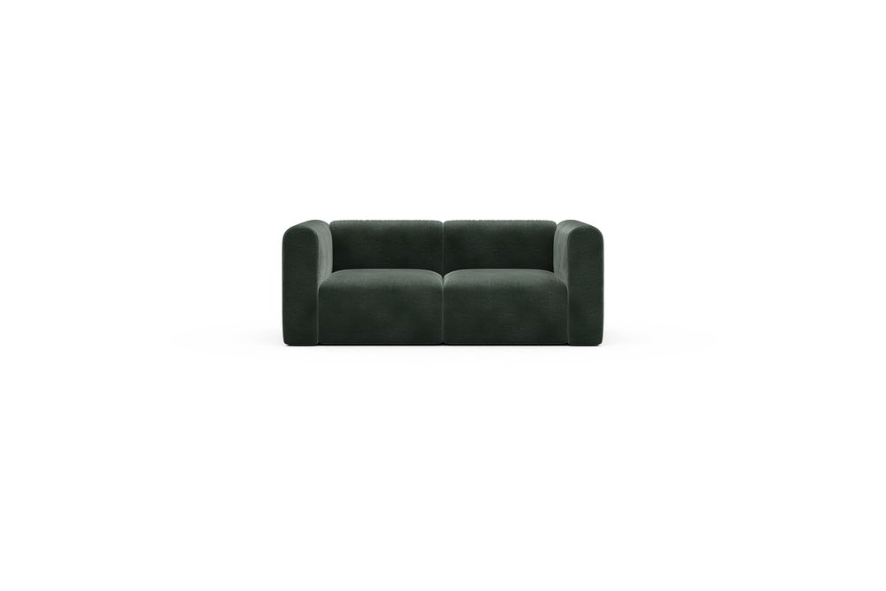 Rund Casual Modular Sofa - Configurations 1 - A2H - 194 x 97 cm - 2 Seater - 814 Smooth Laural Green