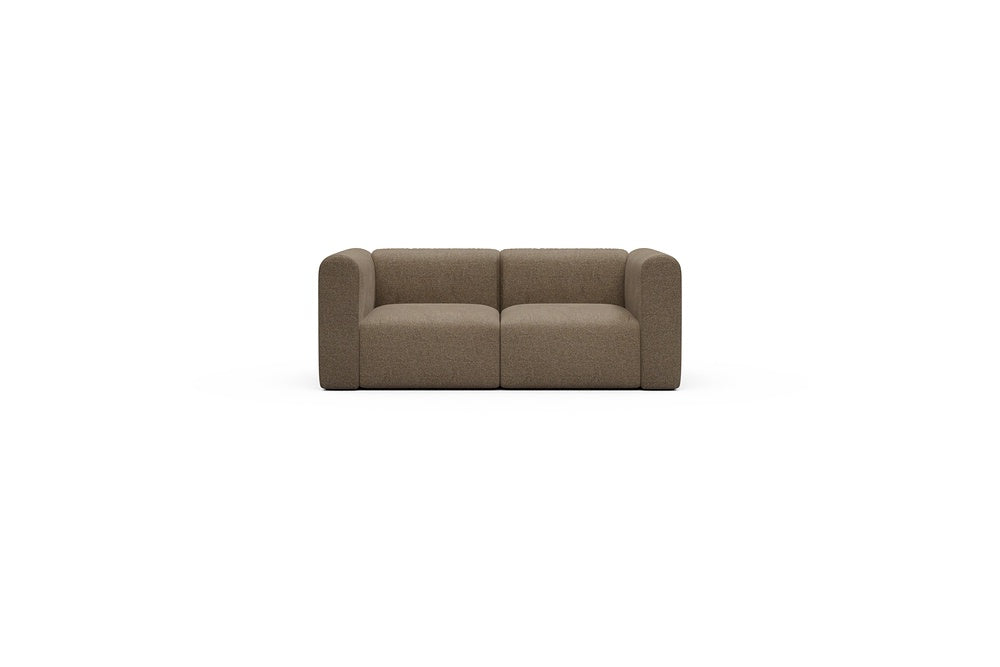 Rund Casual Modular Sofa - Configurations 1 - A2H - 194 x 97 cm - 2 Seater - 817 Aivi Khaki Brown