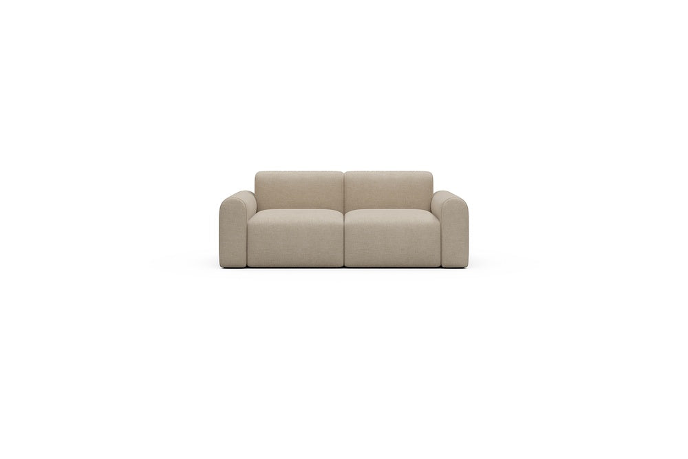 Rund Casual Modular Sofa - Configurations 1 - A2L - 194 x 97 cm - 2 Seater - 410 Esina Almond Beige