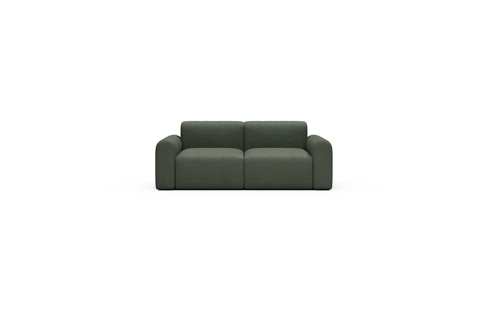 Rund Casual Modular Sofa - Configurations 1 - A2L - 194 x 97 cm - 2 Seater - 488 Denari Forest Green