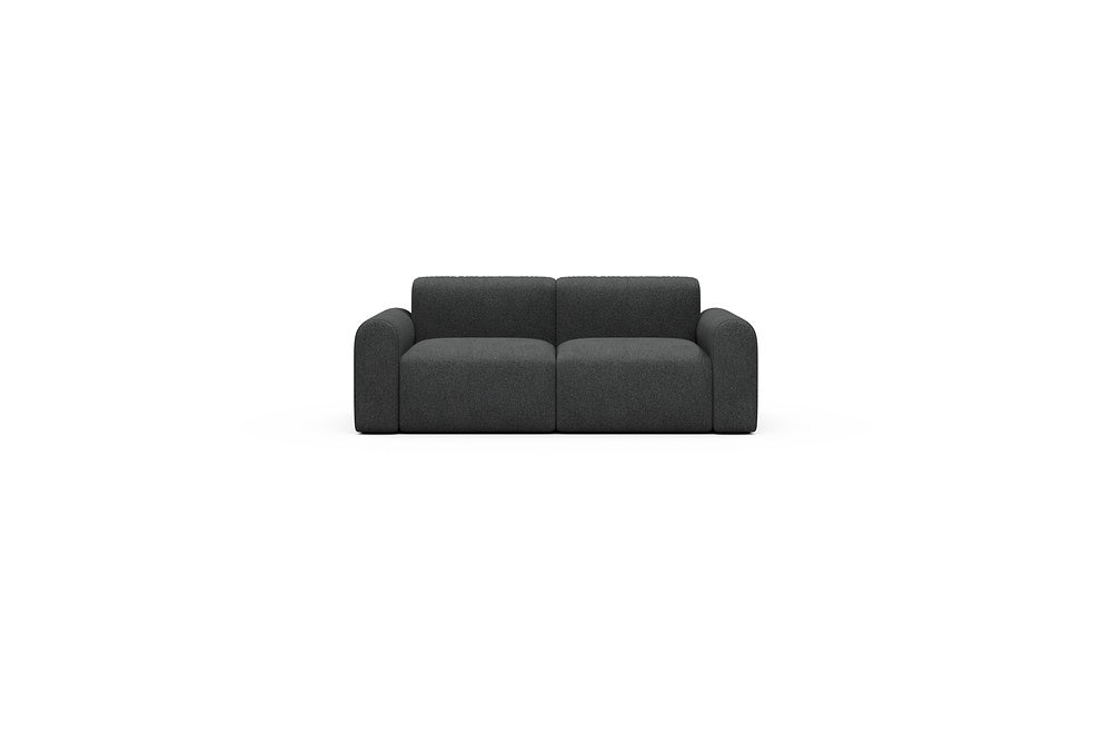 Rund Casual Modular Sofa - Configurations 1 - A2L - 194 x 97 cm - 2 Seater - 529 Bouclé Charcoal