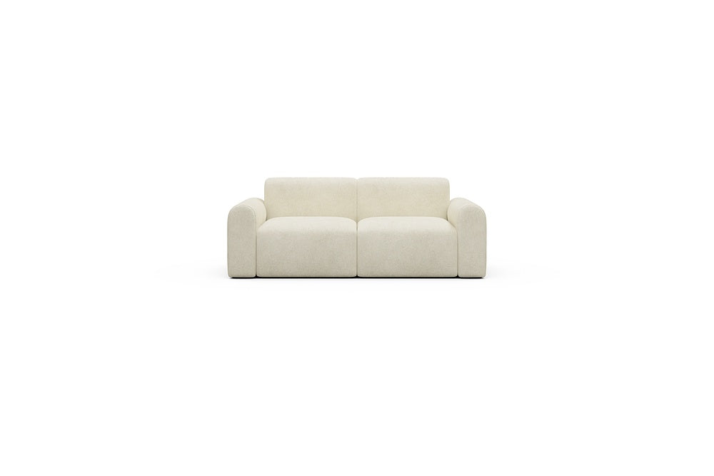 Rund Casual Modular Sofa - Configurations 1 - A2L - 194 x 97 cm - 2 Seater - 531 Bouclé Off White