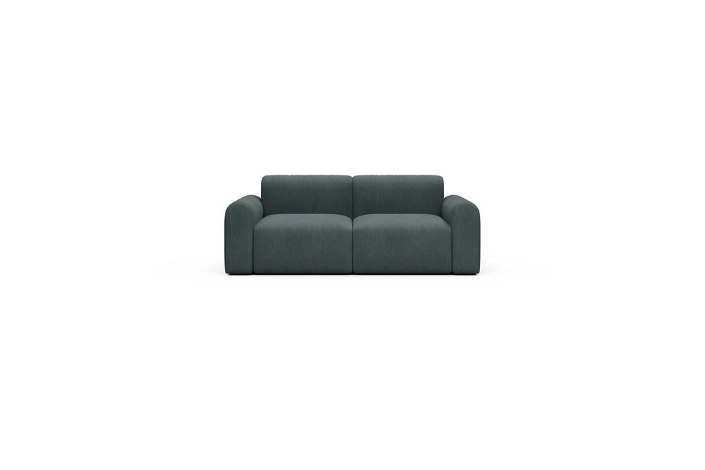 Rund Casual Modular Sofa - Configurations 1 - A2L - 194 x 97 cm - 2 Seater - 573 Vivus Dusty Blue