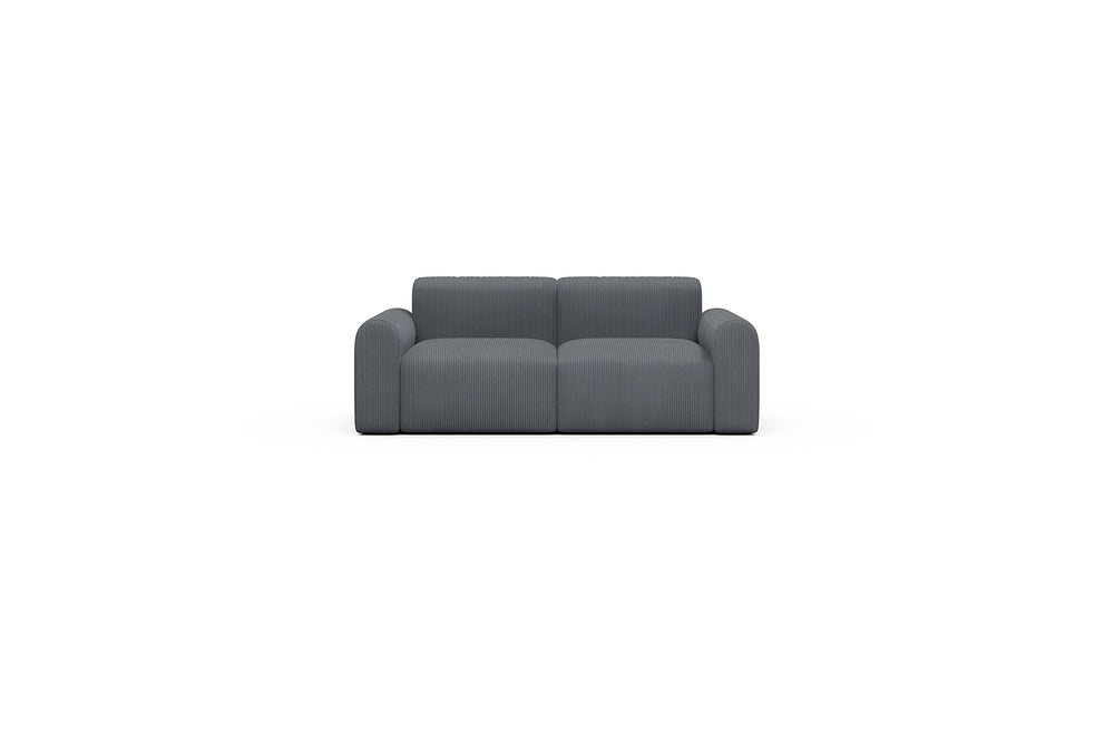 Rund Casual Modular Sofa - Configurations 1 - A2L - 194 x 97 cm - 2 Seater - 592 Corduroy Silvermist