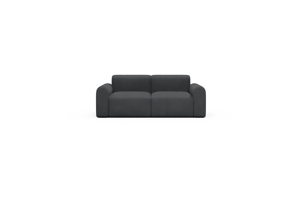 Rund Casual Modular Sofa - Configurations 1 - A2L - 194 x 97 cm - 2 Seater - 593 Corduroy Graphite