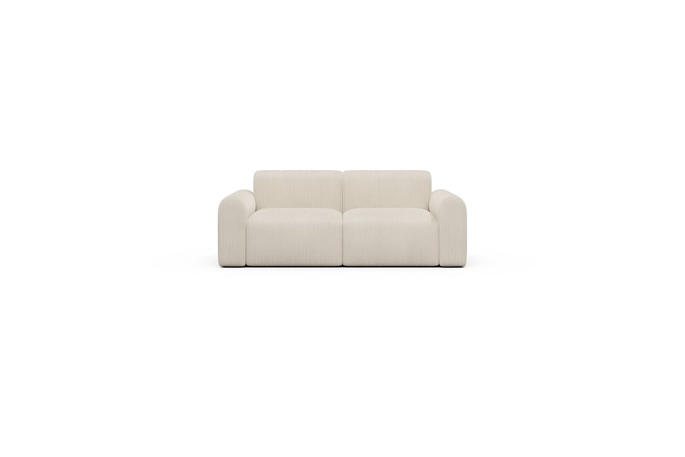 Rund Casual Modular Sofa - Configurations 1 - A2L - 194 x 97 cm - 2 Seater - 594 Corduroy Ivory
