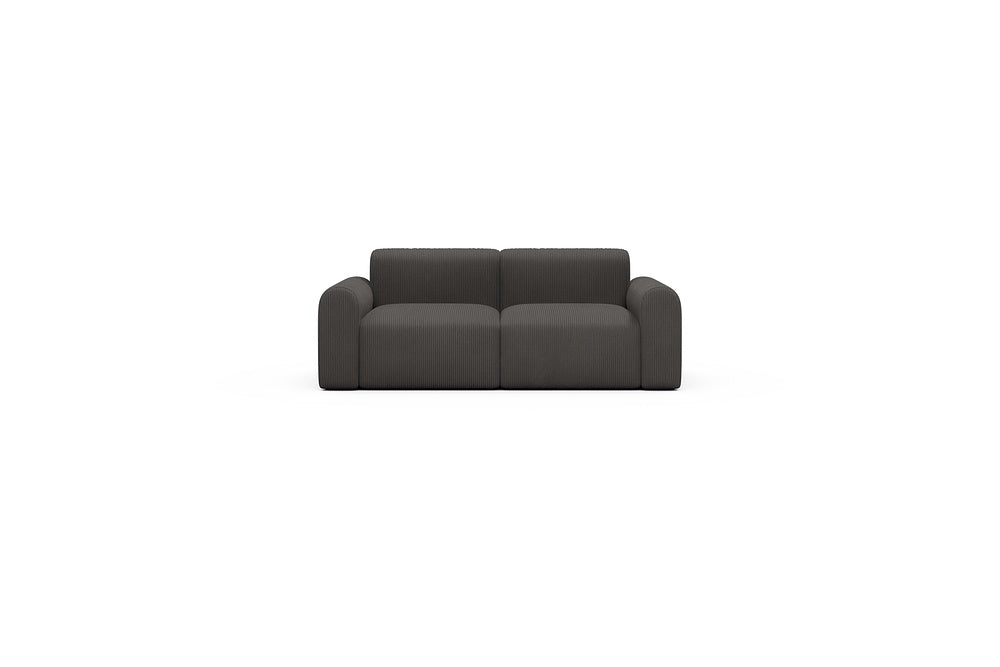 Rund Casual Modular Sofa - Configurations 1 - A2L - 194 x 97 cm - 2 Seater - 597 Corduroy Charcoal