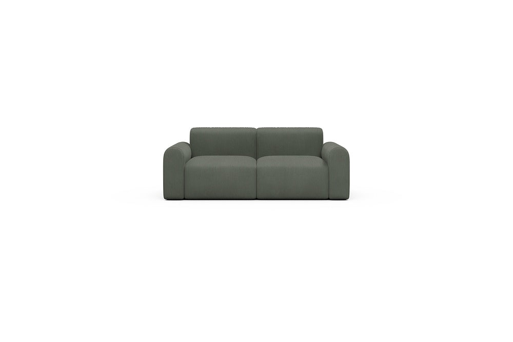 Rund Casual Modular Sofa - Configurations 1 - A2L - 194 x 97 cm - 2 Seater - 598 Corduroy Sage