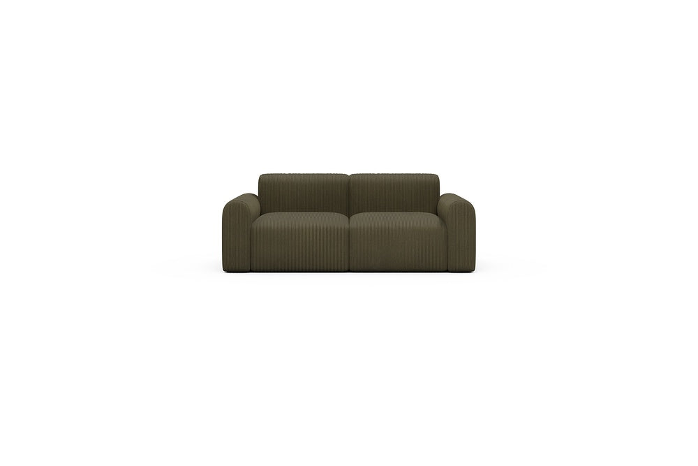 Rund Casual Modular Sofa - Configurations 1 - A2L - 194 x 97 cm - 2 Seater - 599 Corduroy Olive